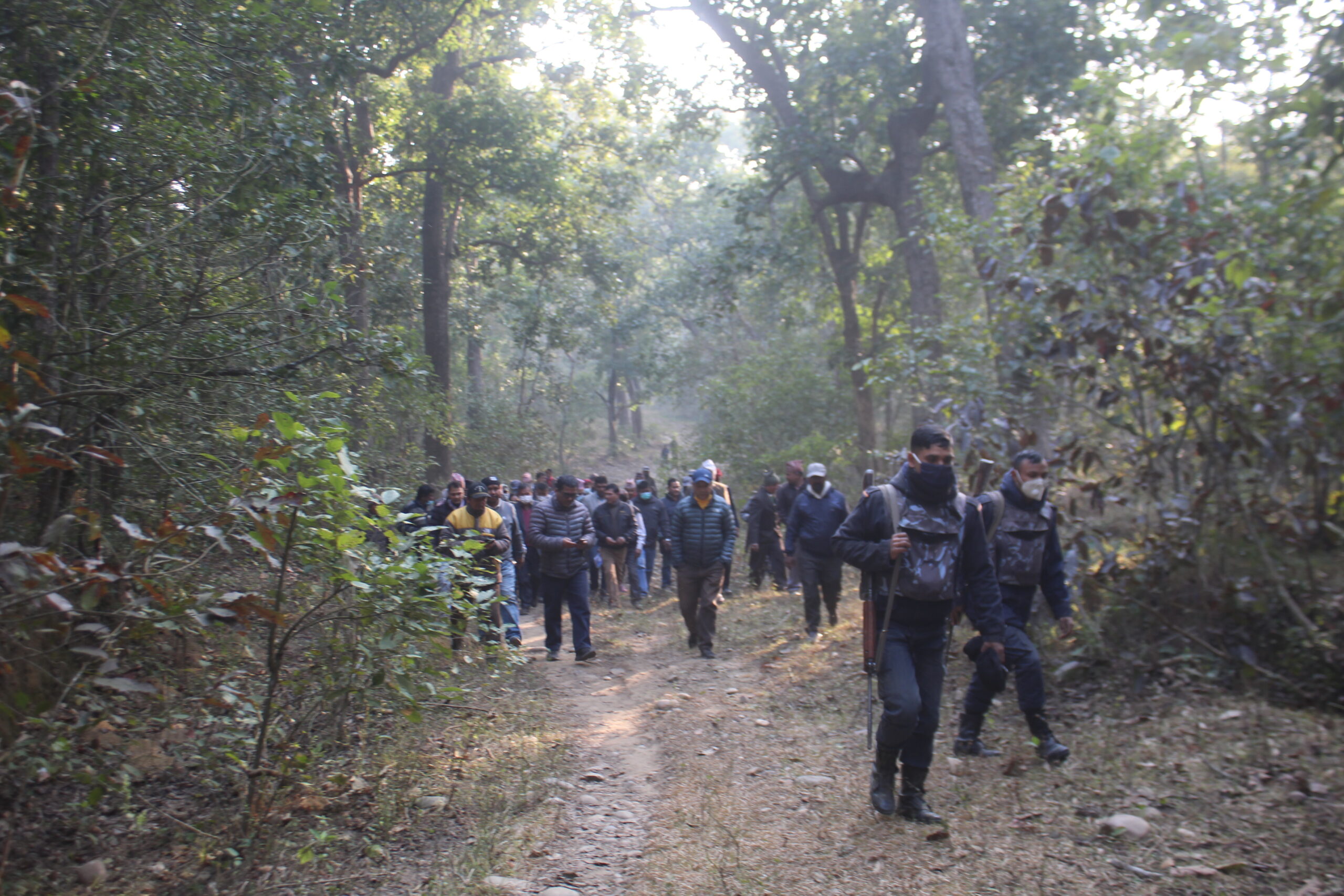 वगुवन – त्रिवेणी सडक खण्ड सरसफाइ गरिने